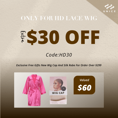 $30 Off Over $329 For HD Lace Wigs